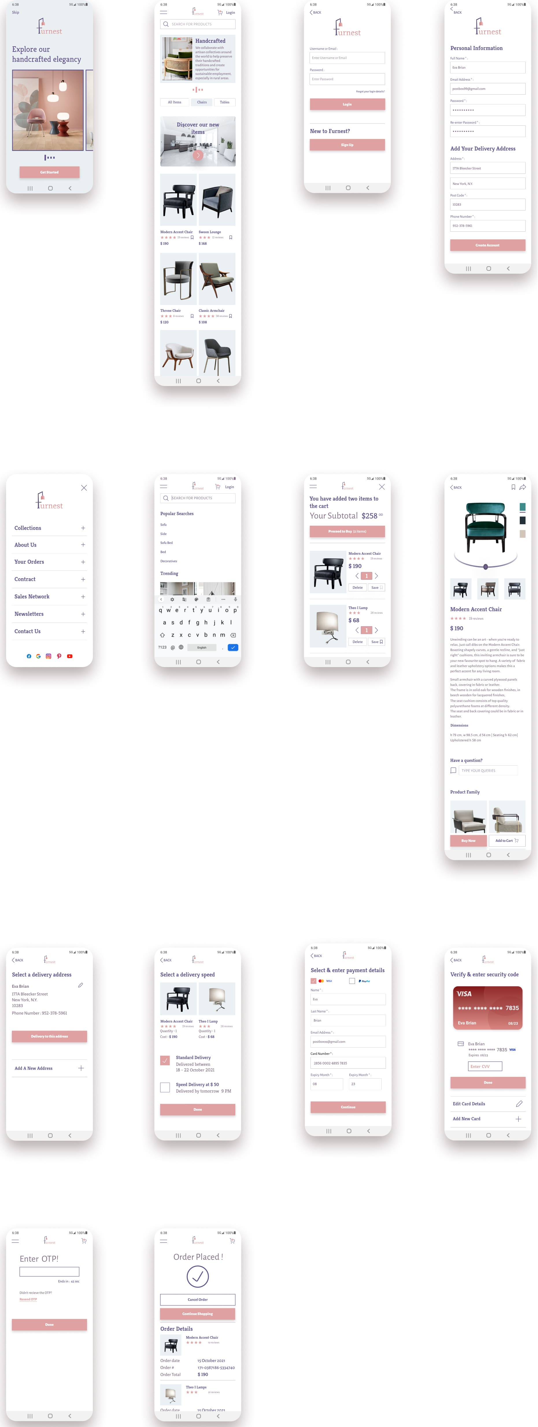 High-fid-wireframes (Pre Feedback)