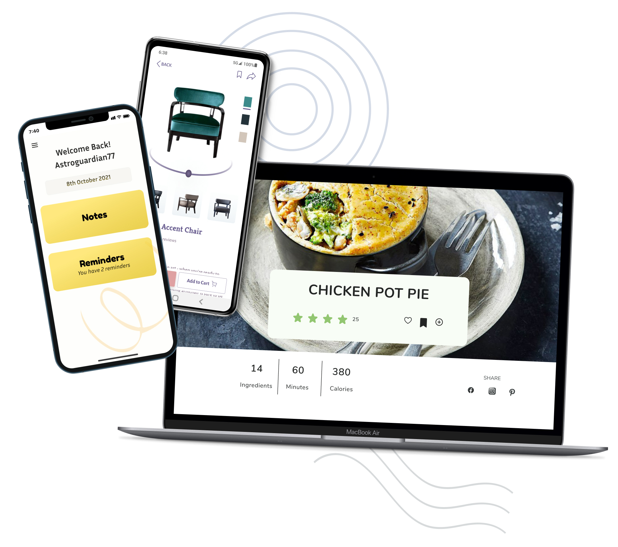 projects on different devices